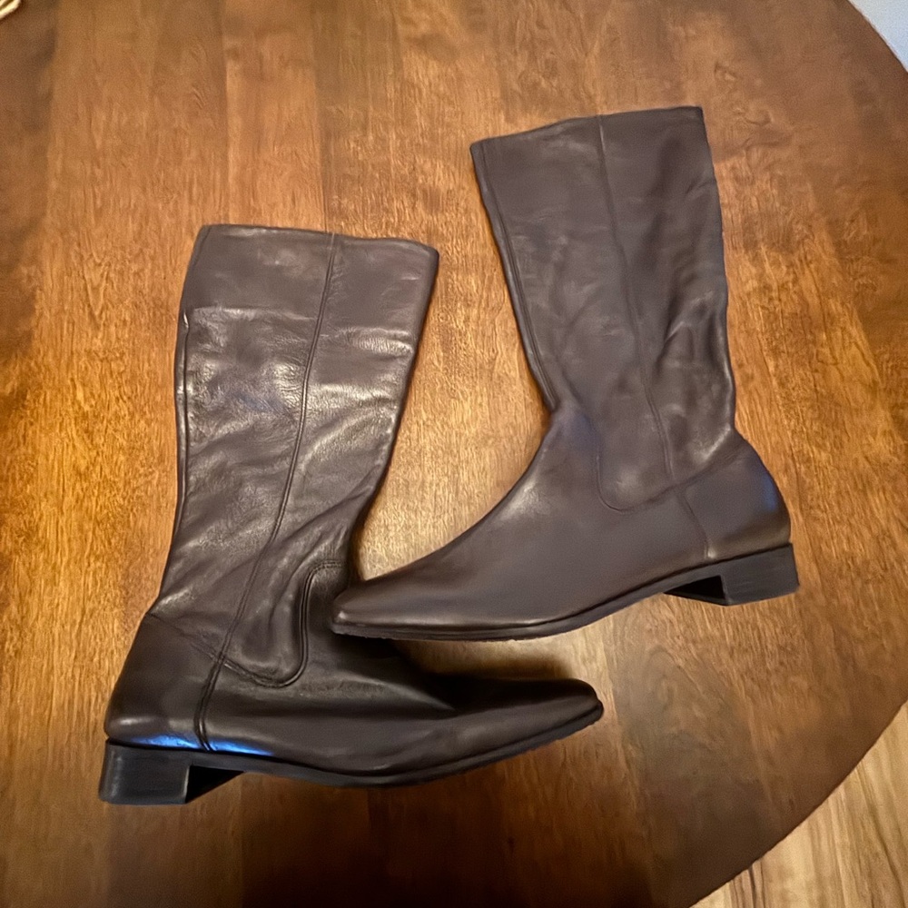 Talbots Brown Leather Heeled Boots